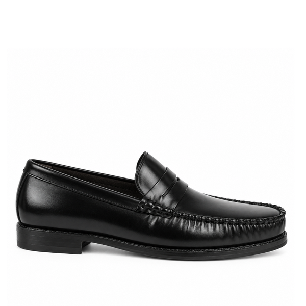 Classic Plain Shiny Leather Penny Loafer