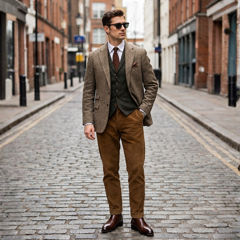 Classic Rich Espresso Chelsea Boots for Mens