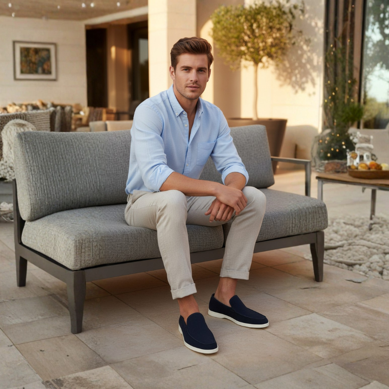 Classic Slip On Loafers With Contemporary Edge
