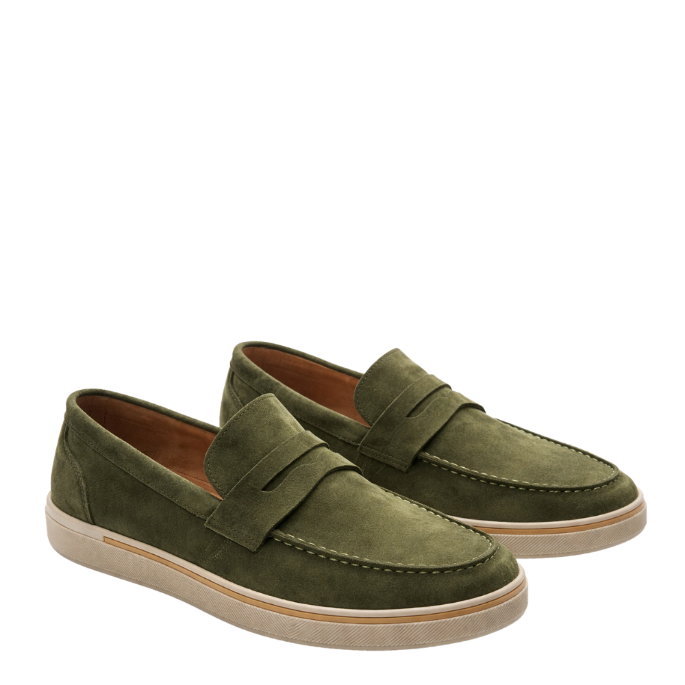 Classic Suede Italian Loafer with Modern Sole