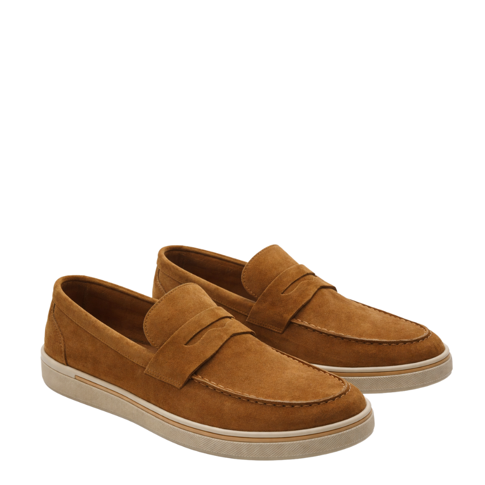 Classic Suede Italian Loafer with Modern Sole