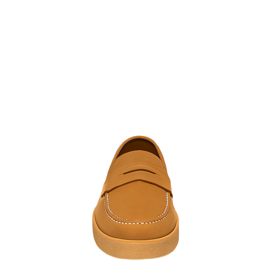 Men Suede Round Toe Loafer Blue
