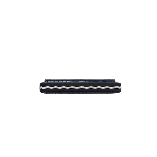 Croc Compact Zip-Around Clutch