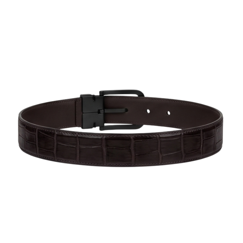 Croc Crest Luxury Leather Belt