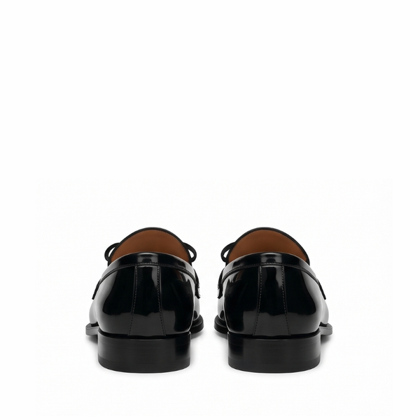 Croc Embossed Patent Leather Tassel Loafer
