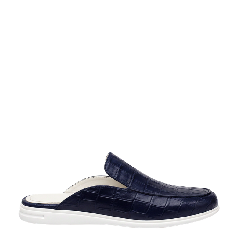 Croc Texture Italian Style Comfort Mule