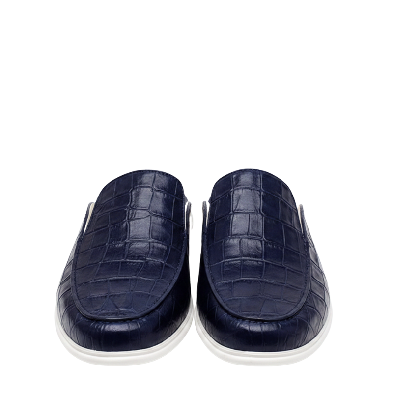 Croc Texture Italian Style Comfort Mule