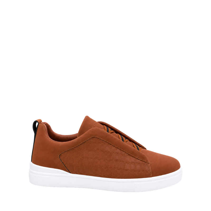 Croco Accent Tripple Stitch Casual Sneakers