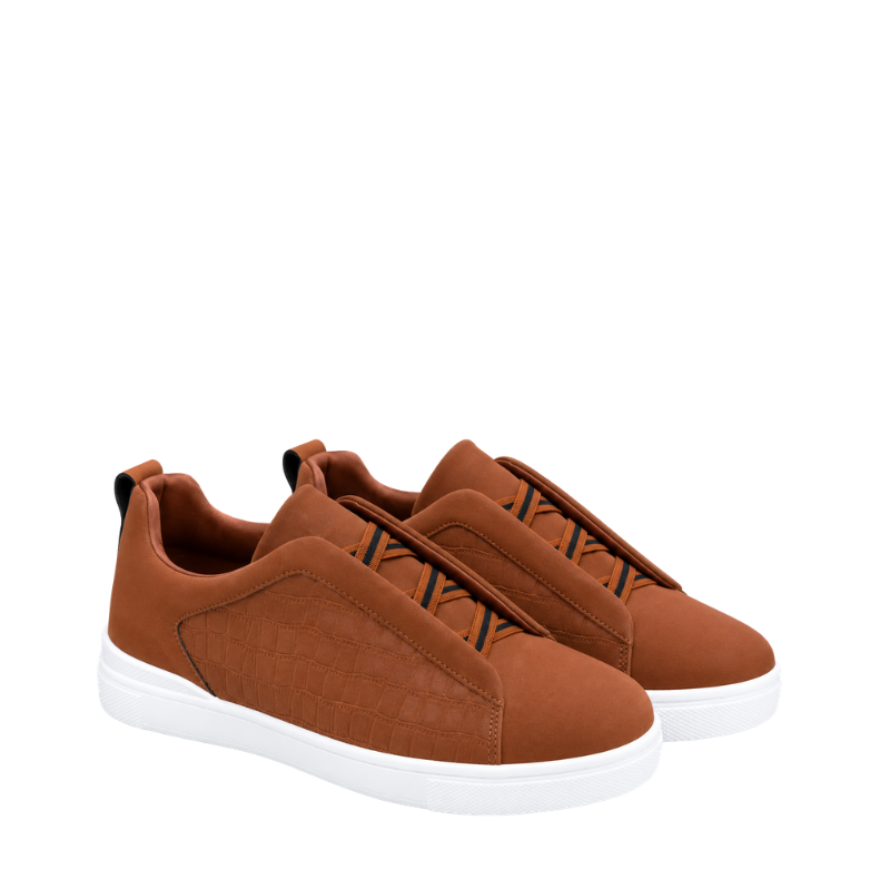 Croco Accent Tripple Stitch Casual Sneakers