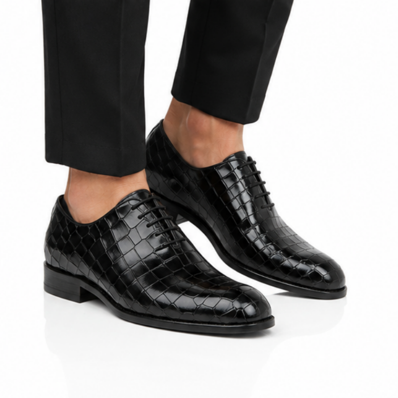 Croco British Oxfords Shoes
