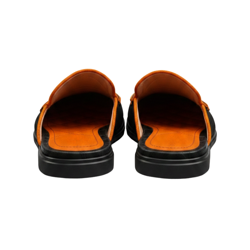 Crocodile Accent Italian Craft Mule