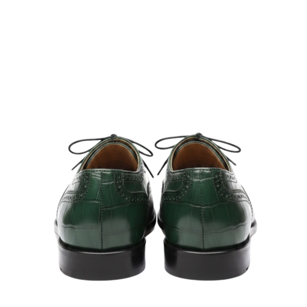 Crocodile Texture Embodied In Regal Oxford Shoes
