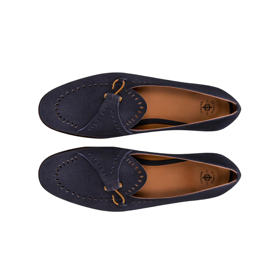 Mauro Navy Casual Loafers