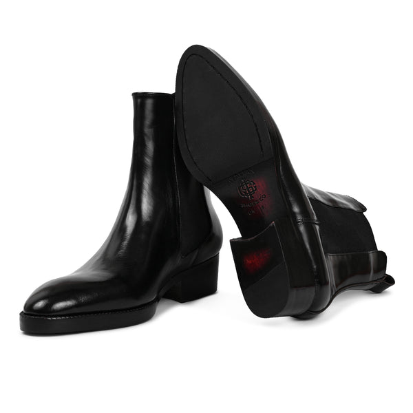 Luxury Handmade Italian Leather Chelsea Boots