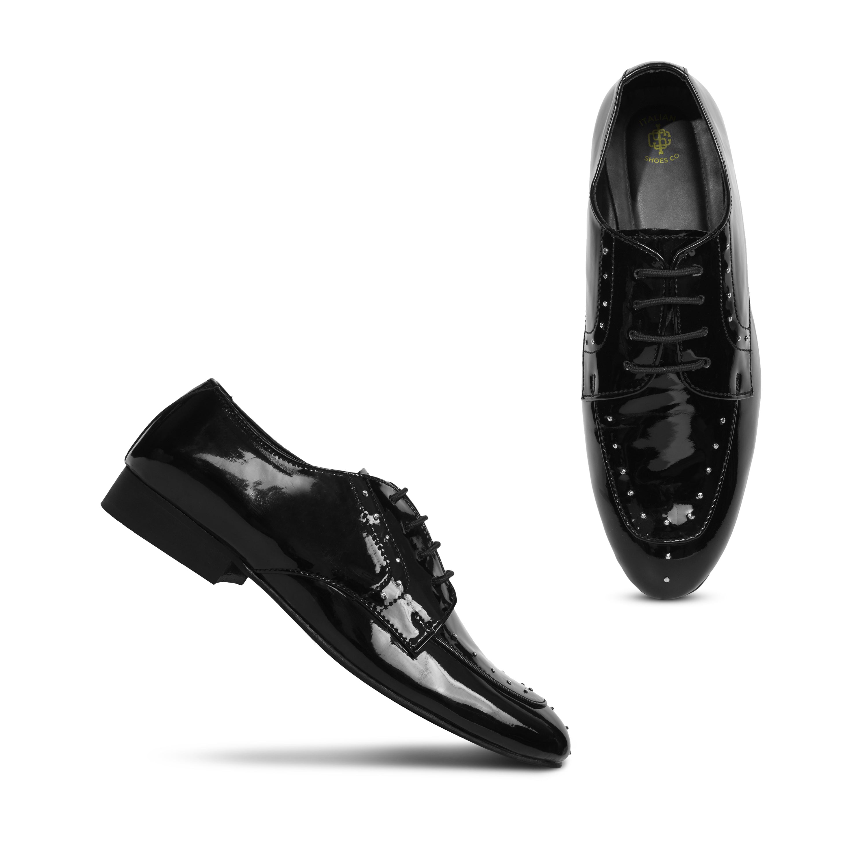 Black Patent Leather Designer Shoes