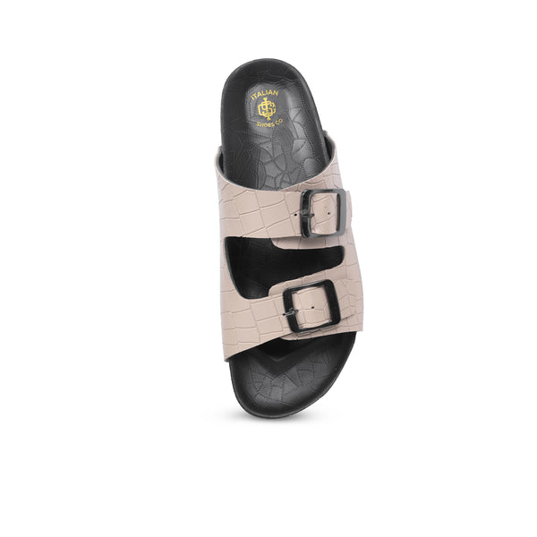 Croco Texture Mules