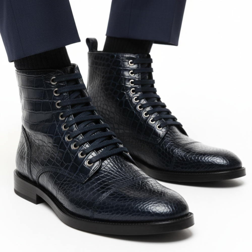 Darken Serpente Luxe Lace-Up Boots