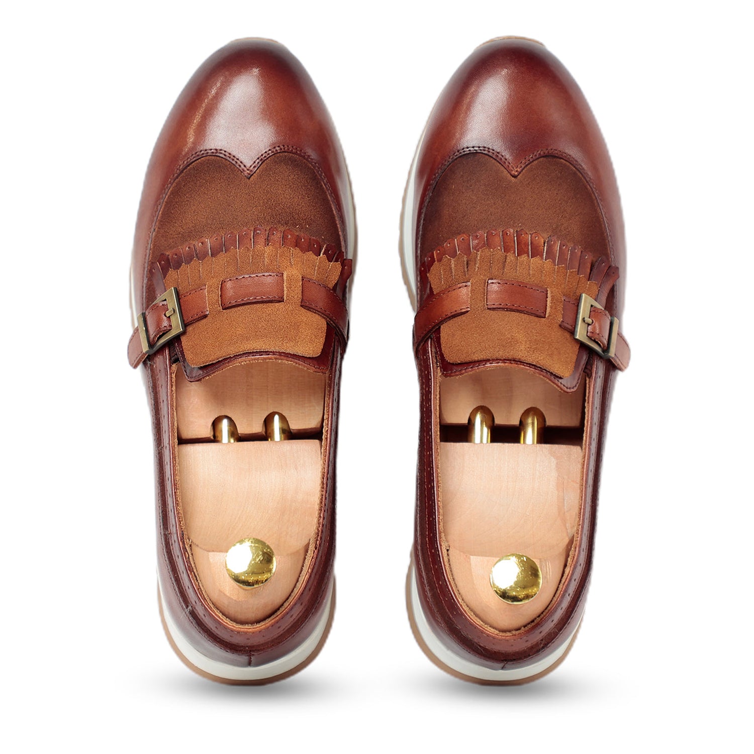 Monk Strap Brown Sneakers