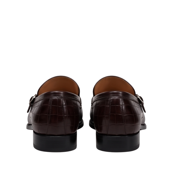 David Croc Classic Monk Strap Shoes