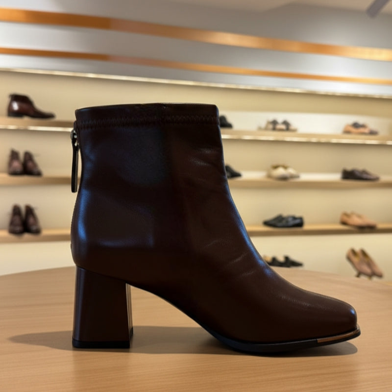 Luxe Block Heel Ankle Boots