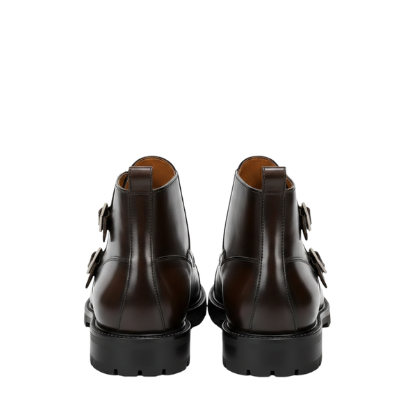 Dual Buckle Classic Monk Boots