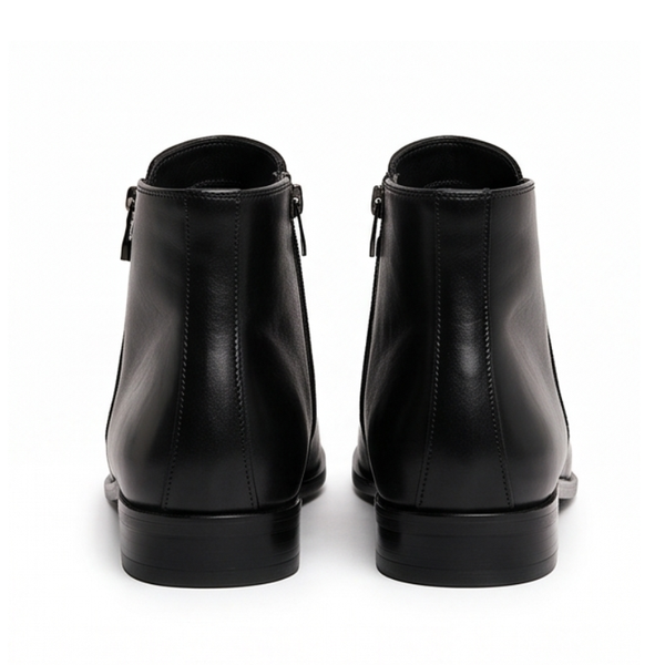 Dual Side Zip closure Leather Chelsea Boots