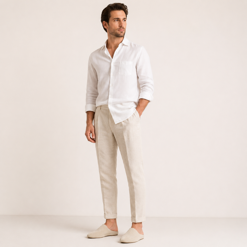 Elio Split Toe Suede Comfort Mule