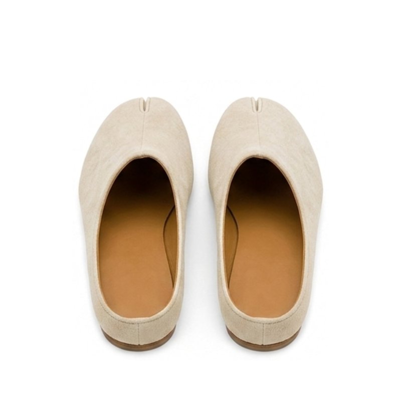 Elio Split Toe Suede Comfort Mule