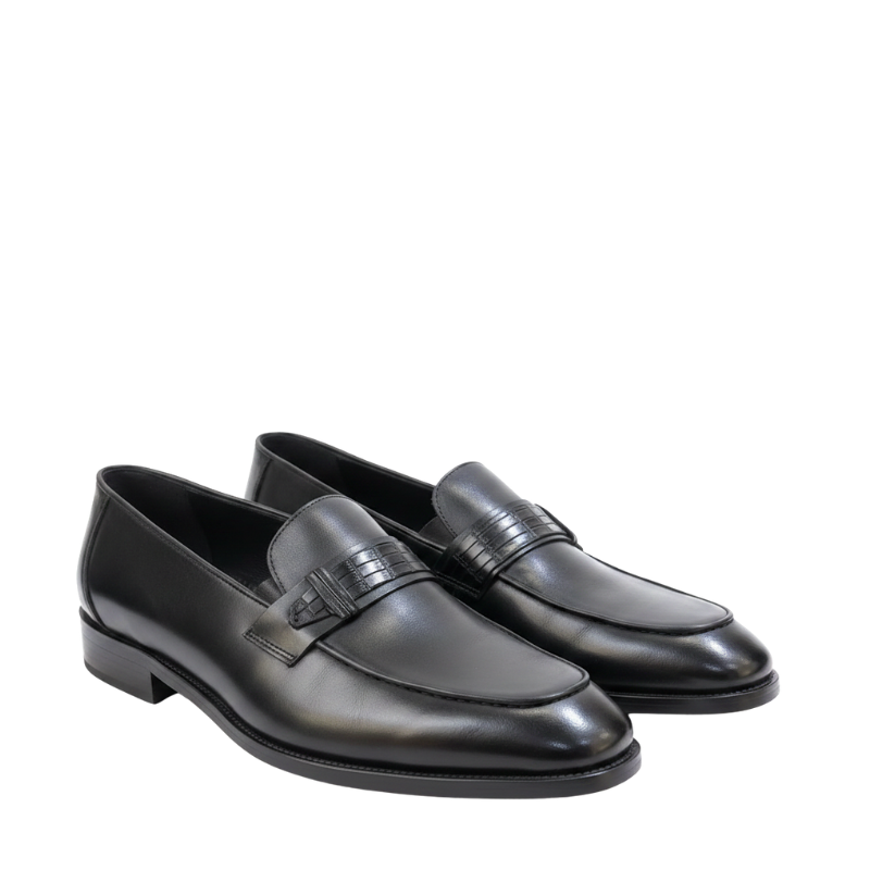 Elite Craft Elegant Strap Leather Loafers