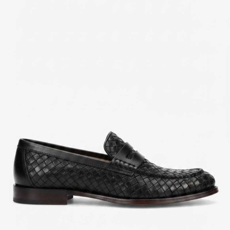 Elite Essence Classic Penny Strap Leather Loafers