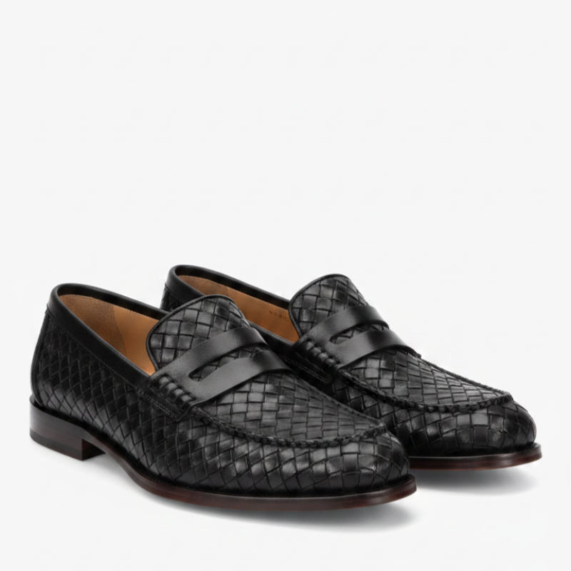 Elite Essence Classic Penny Strap Leather Loafers