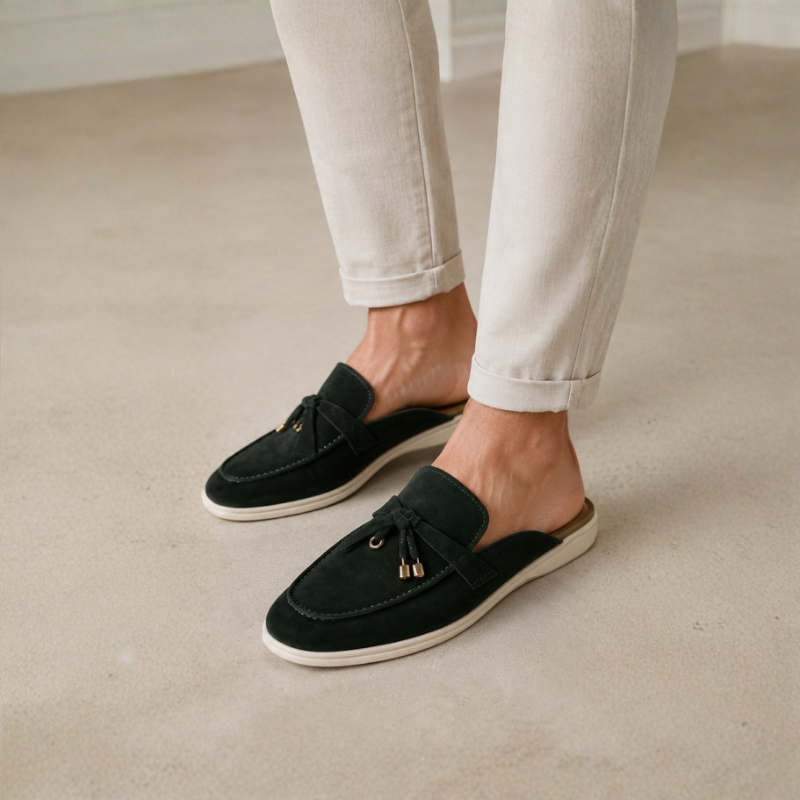 Elvaro Tassel Detail Comfort Daily Wear Mules