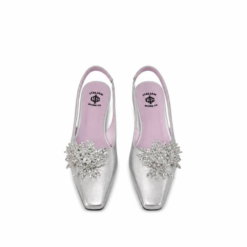 Embellished Slingback Ballerinas