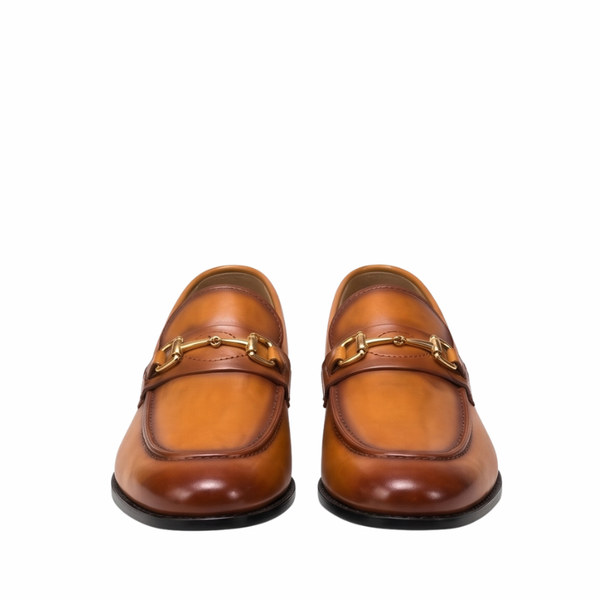 Emerald Luxe Leather Horsebit Loafers
