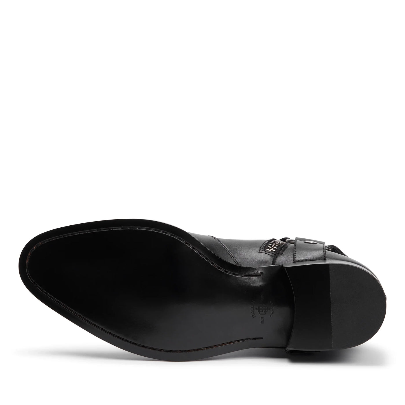 Harness Zip Boot Black Leather