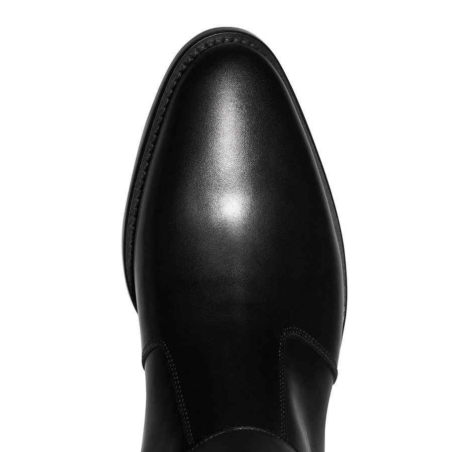 Harness Zip Boot Black Leather