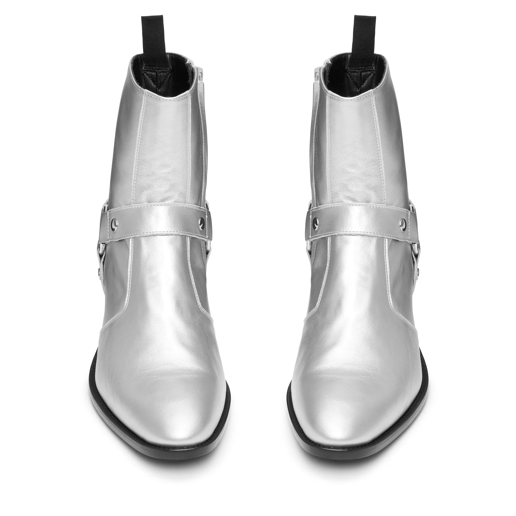 Harness Zip Boot - Black Leather