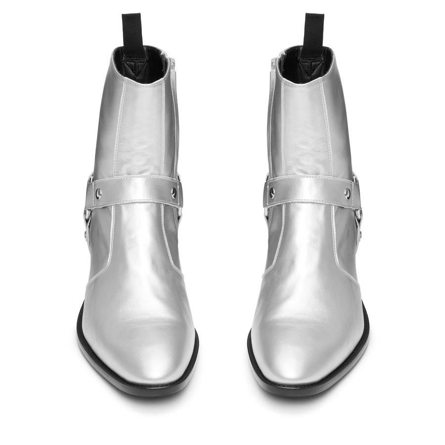 Harness Zip Boot Black Leather
