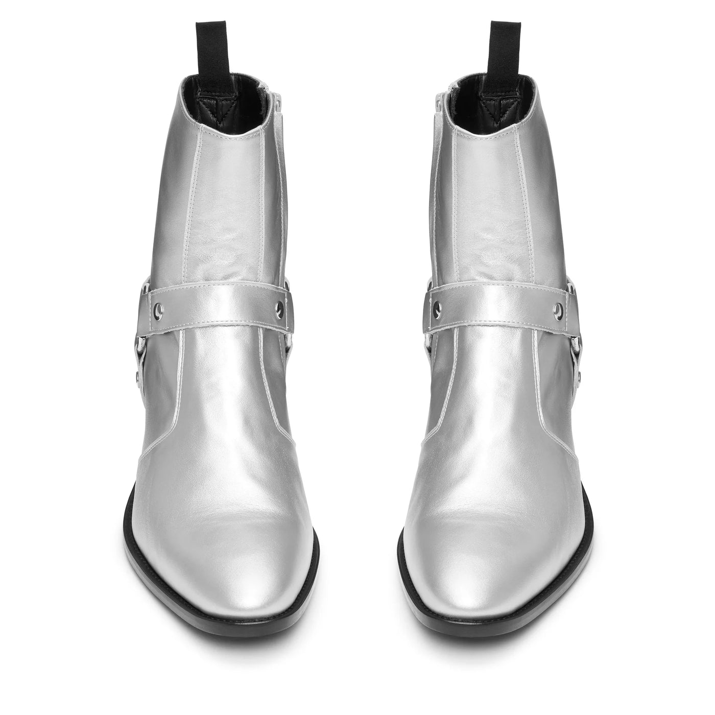 Harness Zip Boot Black Leather