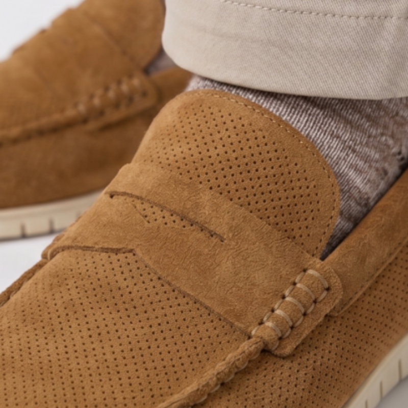 Erraflex Perforated Comfort Penny Loafers