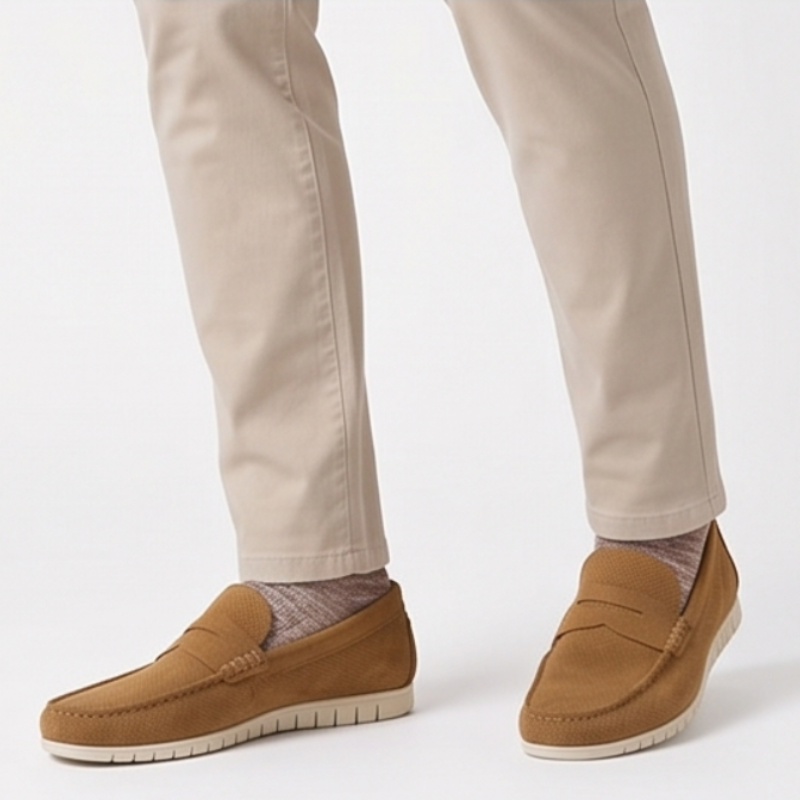 Erraflex Perforated Comfort Penny Loafers