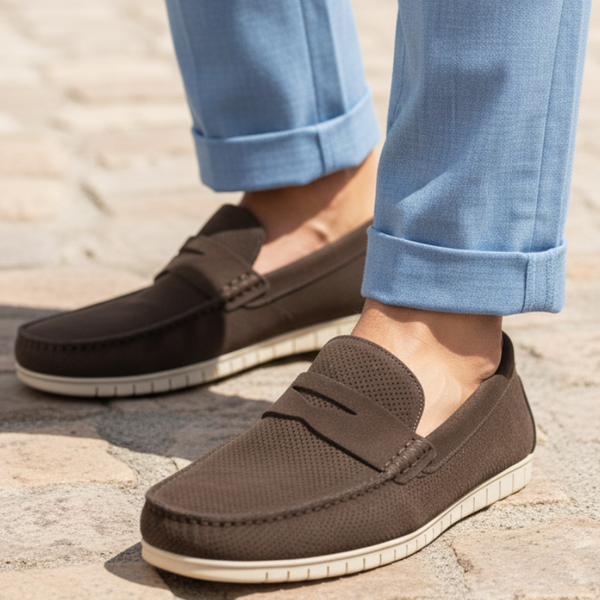 Erraflex Perforated Comfort Penny Loafers