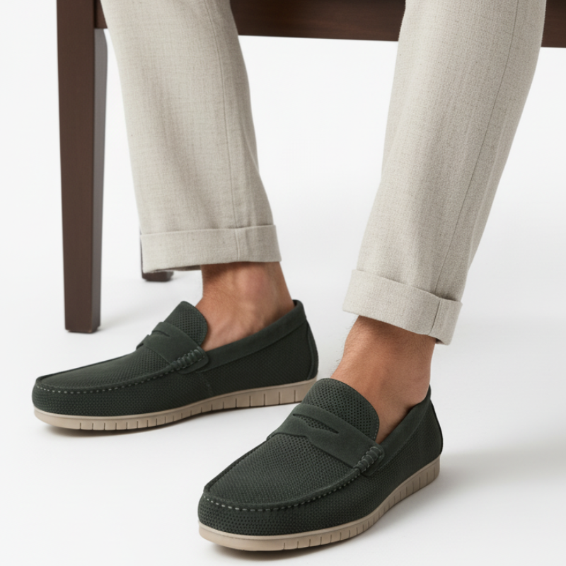 Erraflex Perforated Comfort Penny Loafers