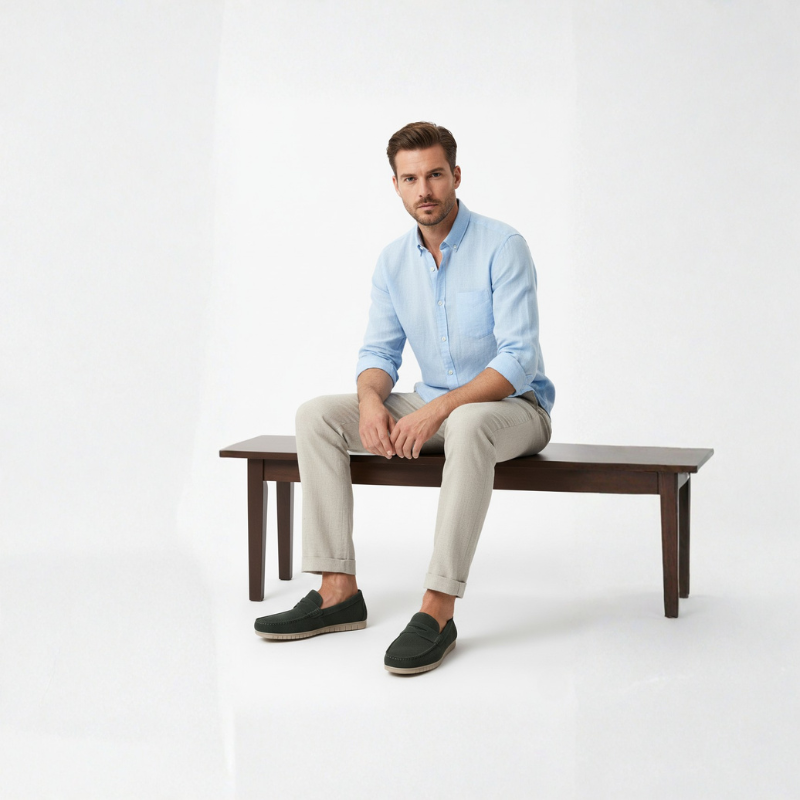 Erraflex Perforated Comfort Penny Loafers