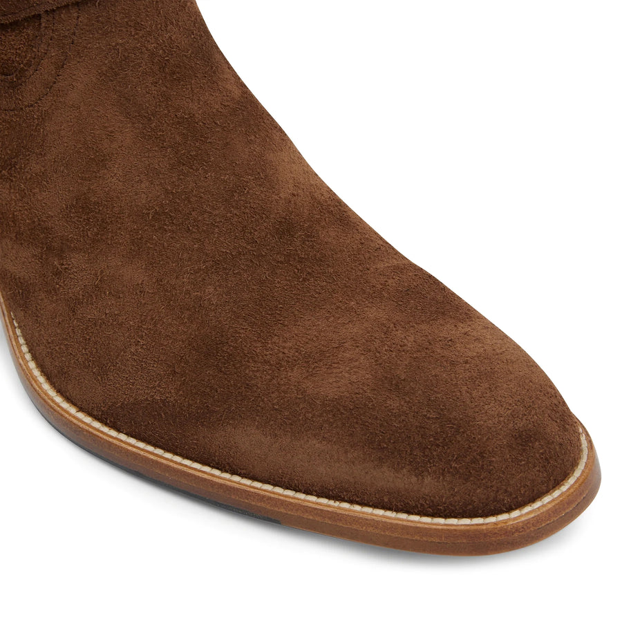 Harness Zip Boot Nut Suede Leather