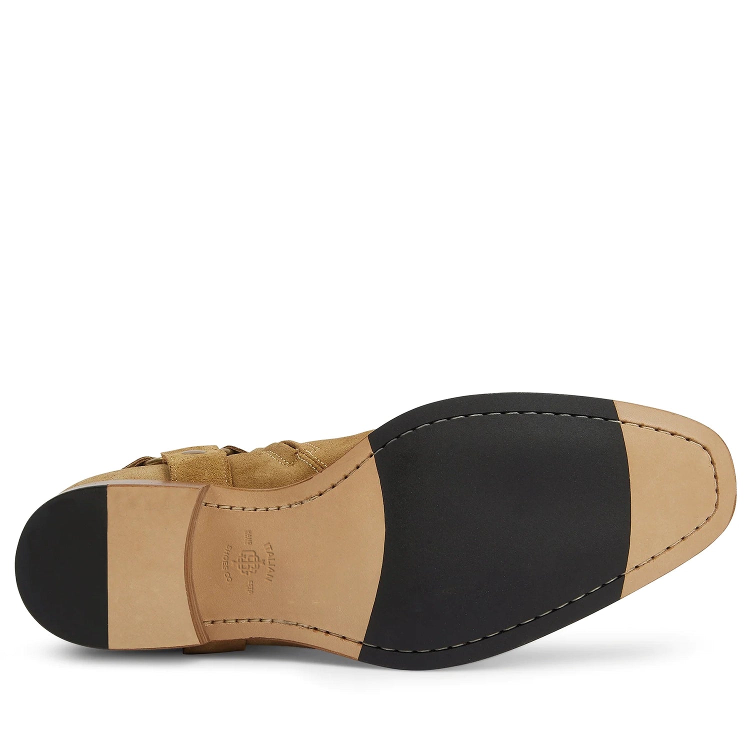 Harness Zip Boot - Camel Suede Leather