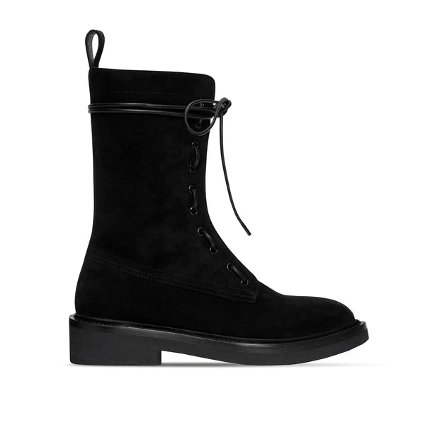 Lorenzo Combat Boot Suede Leather