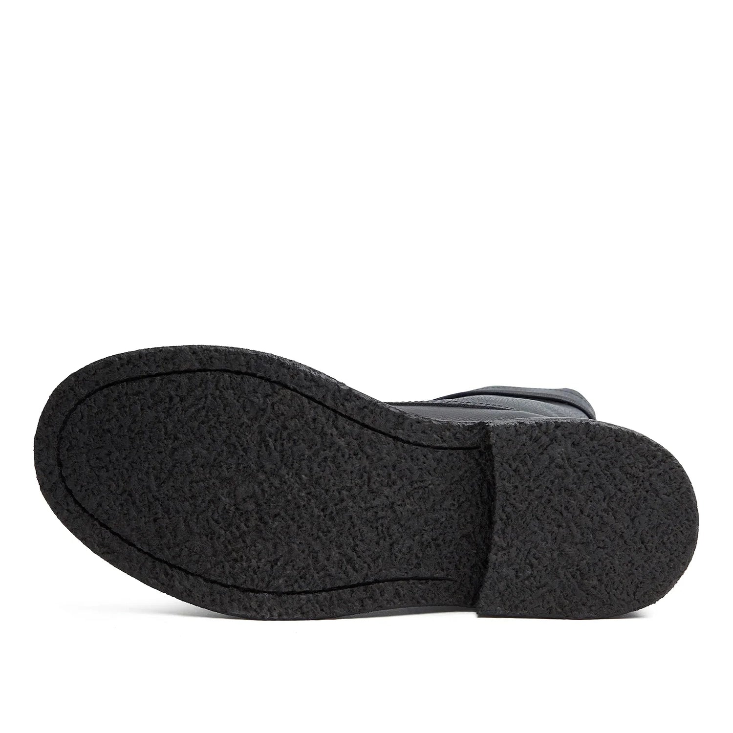 Lorenzo Combat Boot - Black Grained Leather