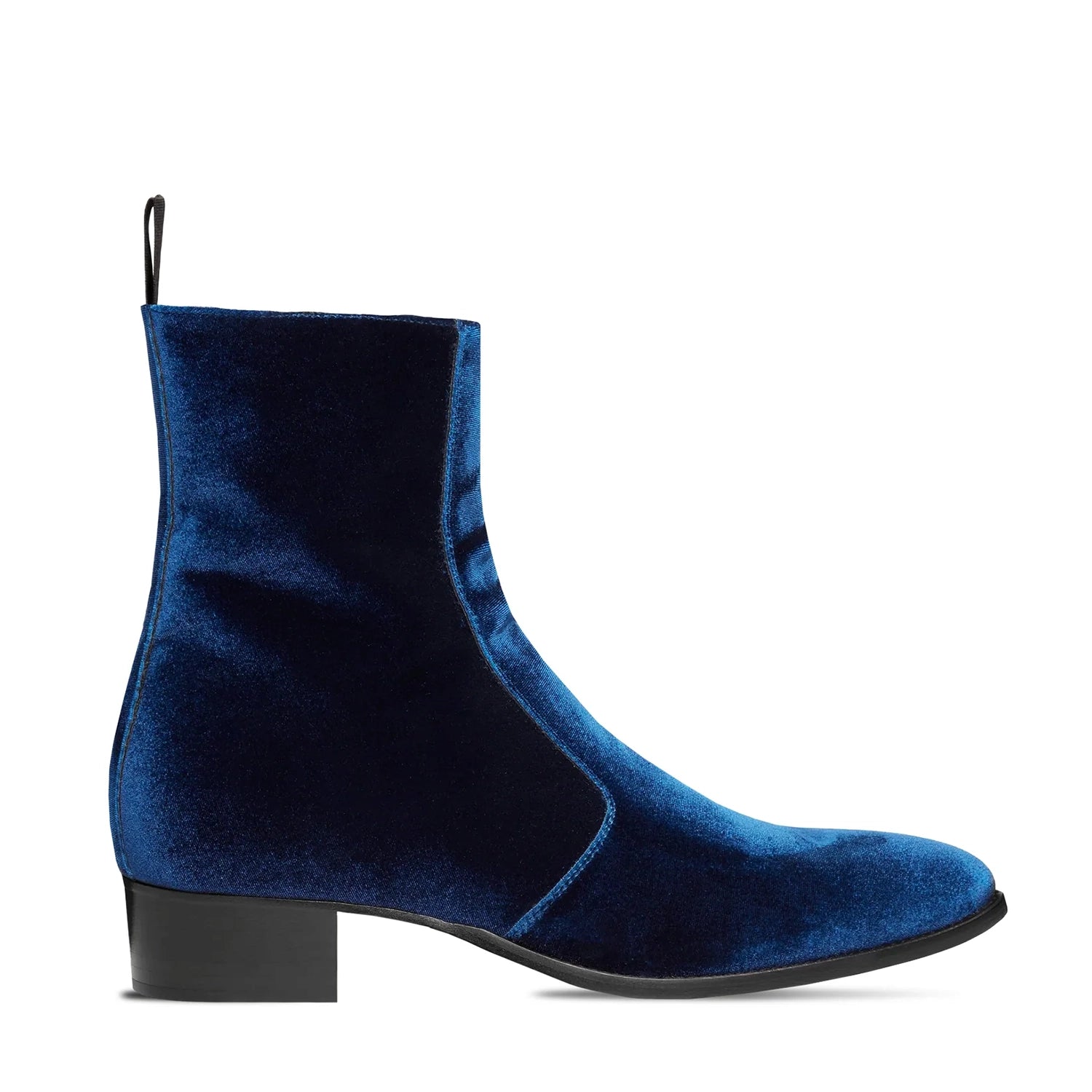 Navy blue short boots best sale