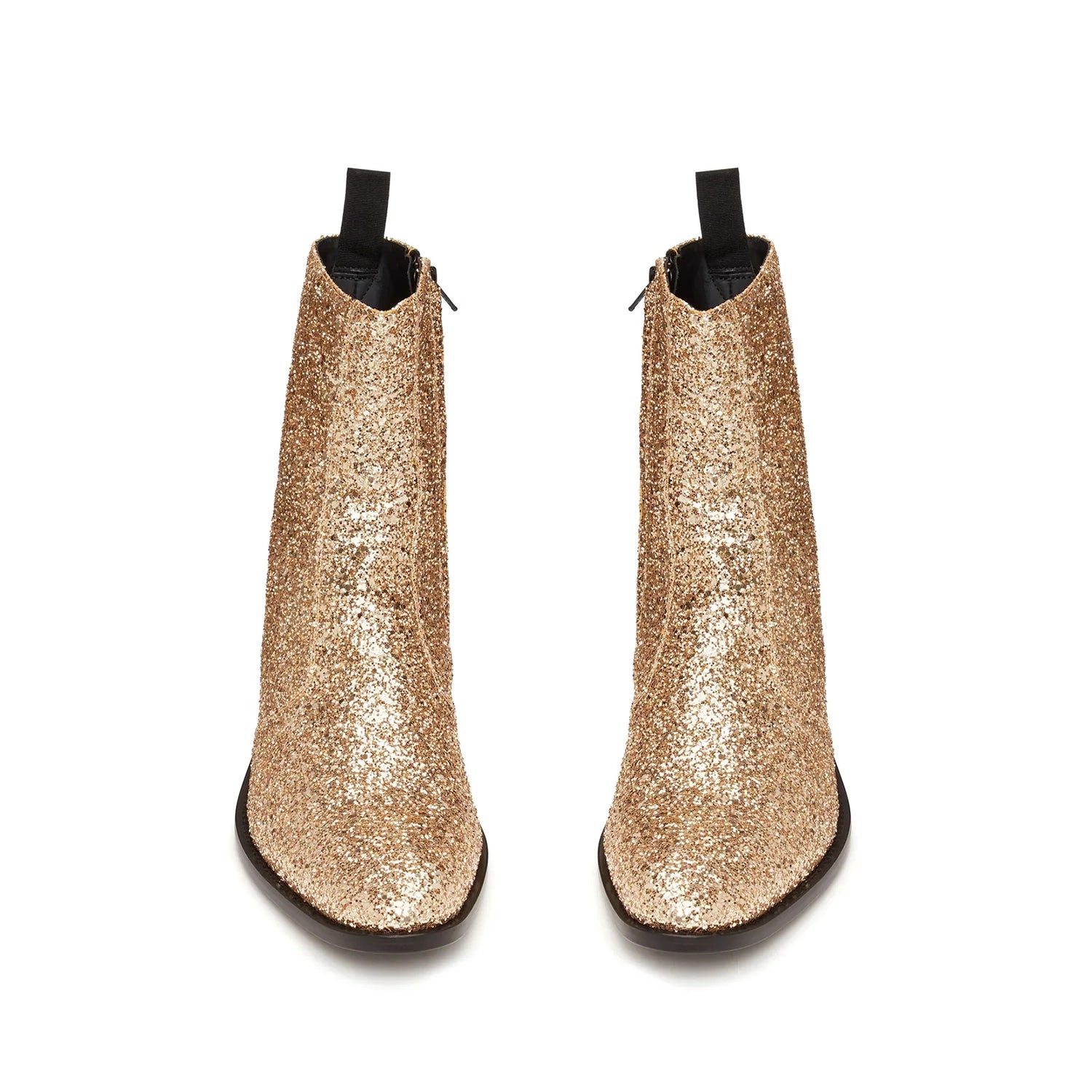 Side Zip Boot - Gold Sparkle